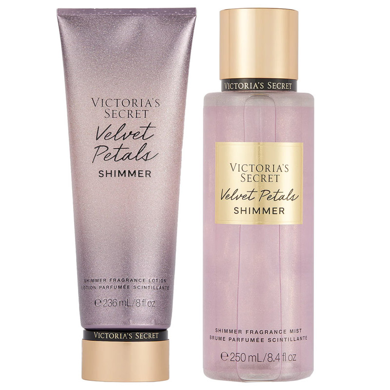 victoriassecret-velvet-petals-shimmer-set2 ست ولوت پتالز شیمر اکلیلی ویکتوریا سکرت