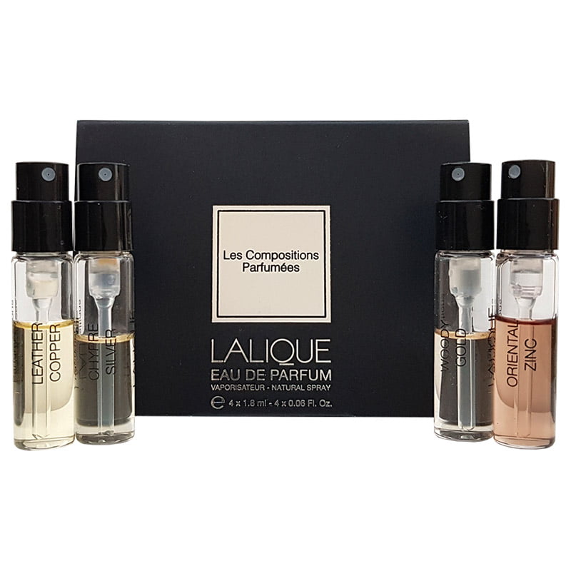 sample-chypre-leather-zinc-woody-gold سمپل عطرهای لالیک لدر کوپر ، چیپر سیلور ، وودی گلد و اورینتال زینک ادوپرفیوم مردانه
