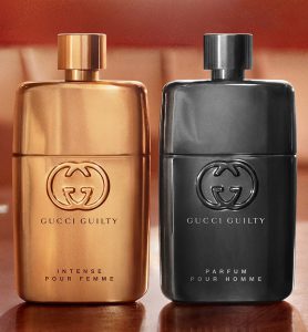 عطر گوچی گیلتی اینتنس زنانه و گوچی گیلتی پرفیوم مردانه ( گوچی گیلتی اینتنس پور فم و گوچی گیلتی پرفیوم پور هوم )