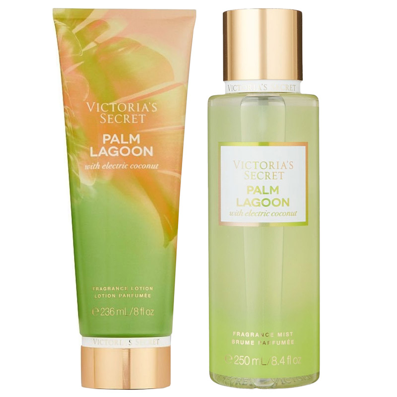 palm-lagoon-set ست بادی اسپلش و لوسیون بدن پالم لگون ویکتوریا سکرت