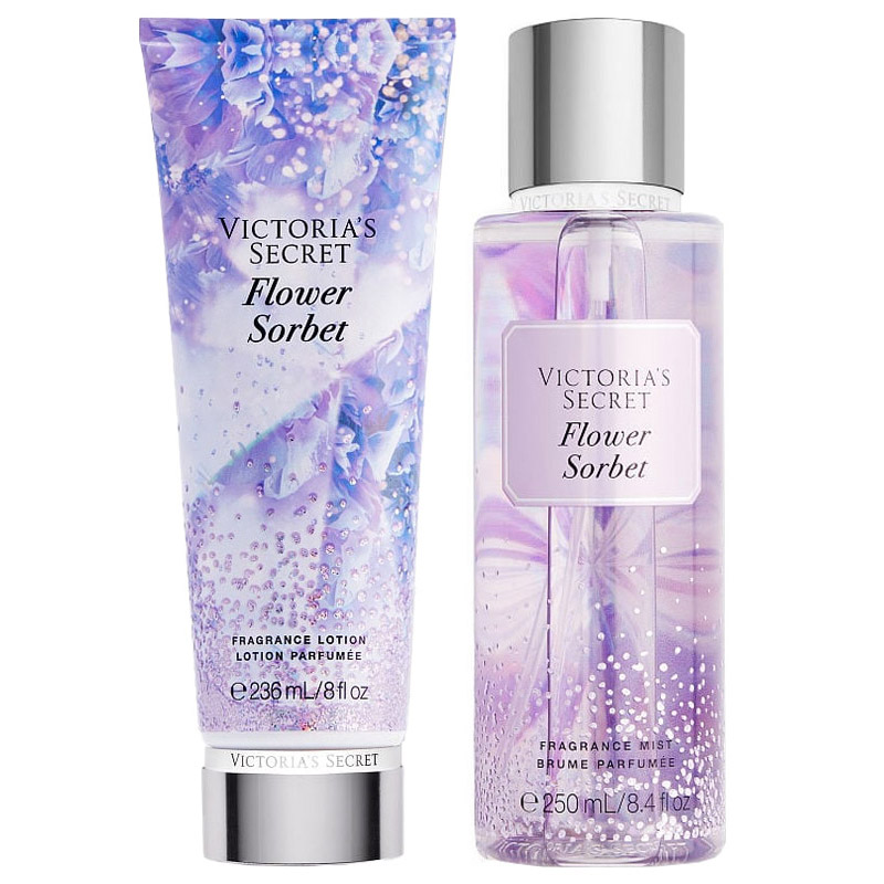 flower-sorbet-set ست بادی اسپلش و لوسیون بدن فلاور سوربت ویکتوریا سکرت
