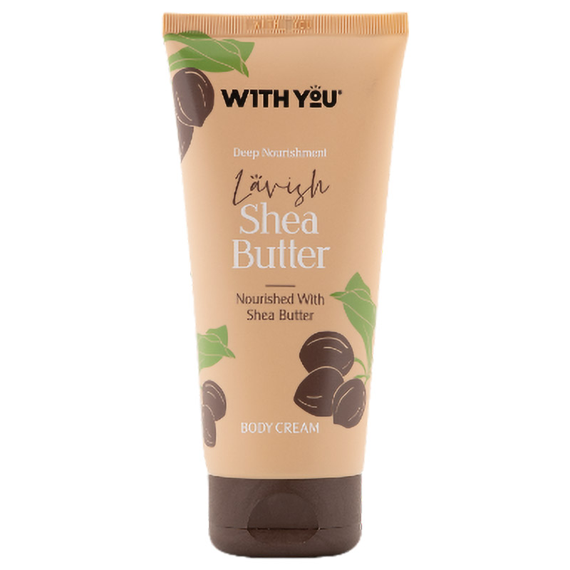 with-you-body-cream-shea-butter کرم مرطوب کننده بدن ویت یو شی باتر