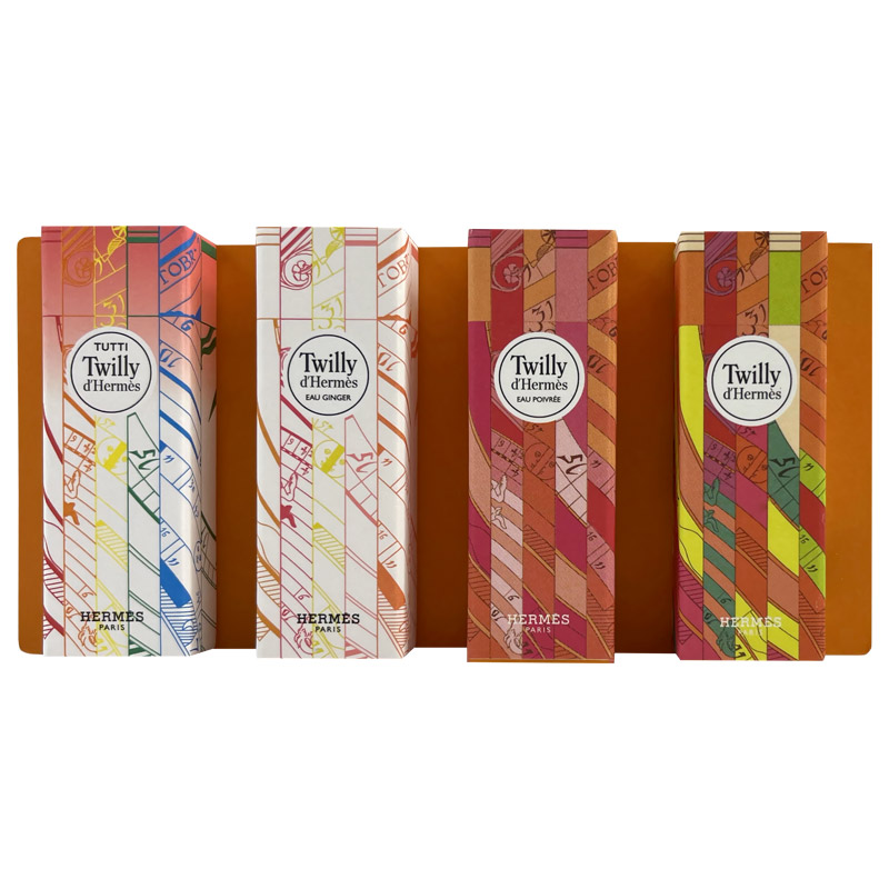hermes-pack-sample-twilly پک سمپل هرمس تویلی زنانه 4 عددی - تصویر 1