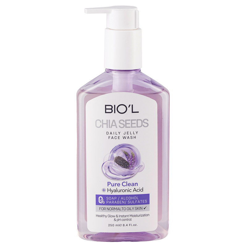 biol-chia-seed-face-wash ژل شست و شوی صورت بیول حاوی روغن چیاسید