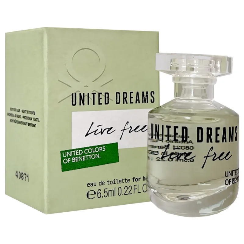 benetton-united-dreams-live-free-miniature مینیاتوری بنتون یونایتد دریمز لایو فری زنانه 6.5 میلی لیتر