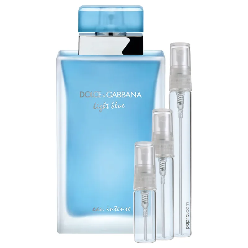dolce-gabbana-light-blue-eau-intense-decant دستریز دولچه گابانا لایت بلو او اینتنس (دی اند جی) ادوپرفیوم زنانه